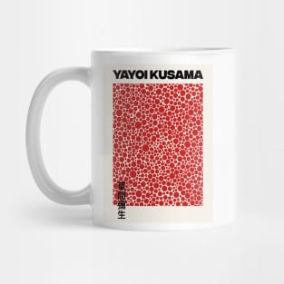 Yayoi Kusama Red Dots Exhibition Wall Art Design, Art Print Canvas Mug